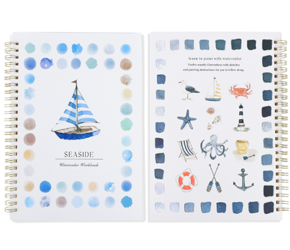 Beginner-Friendly Watercolor Workbook