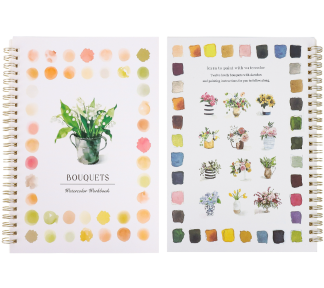 Beginner-Friendly Watercolor Workbook