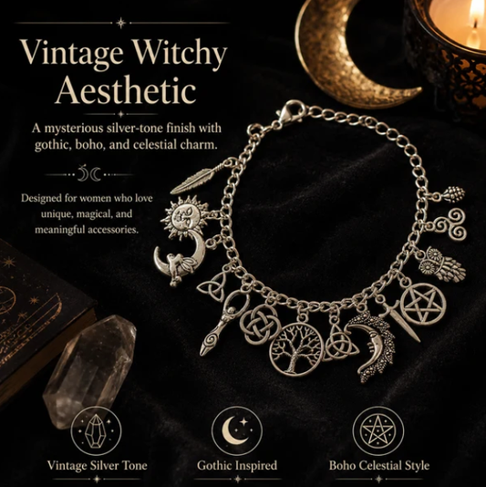 Vintage Witchy Charm Bracelet