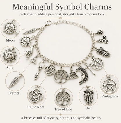 Vintage Witchy Charm Bracelet