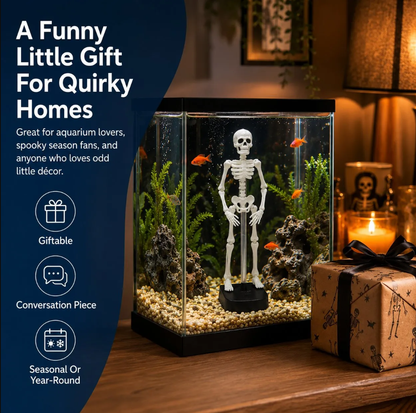Air-Powered Dancing Skeleton Aquarium Ornament