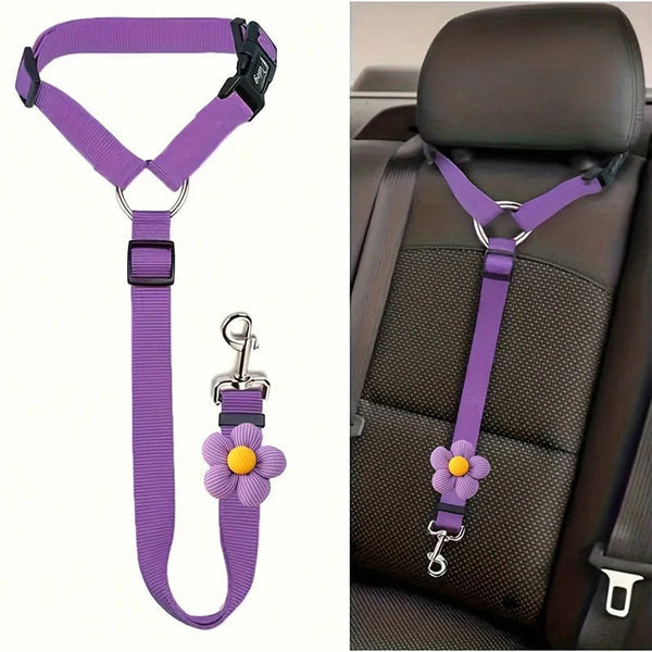 2-in-1Dog Car Seat Belt& Walking Leash