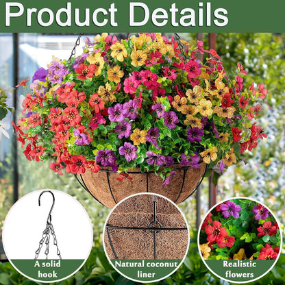 UV Resistant Look Real Colorful Spring Flowers