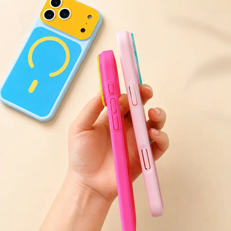 Color Block MagSafei Phone Case 13-17
