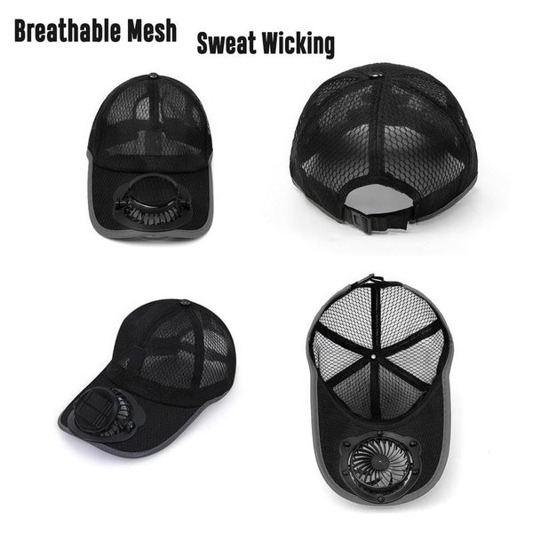 🧢2026 Pro Outdoor Cooling Cap: Dual Power Supply Fan Cap
