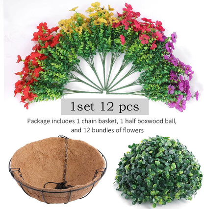 UV Resistant Look Real Colorful Spring Flowers