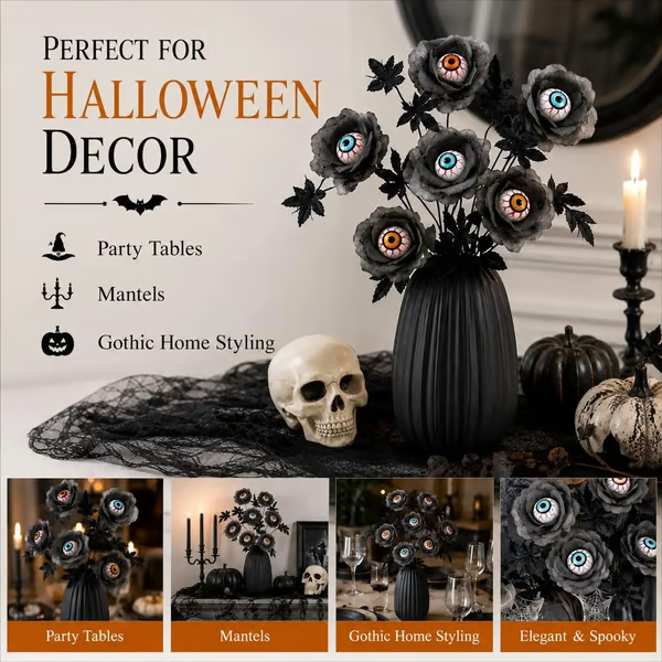 Dark Gothic Rose Decor – A Spooky Halloween Statement Piece For Your Home