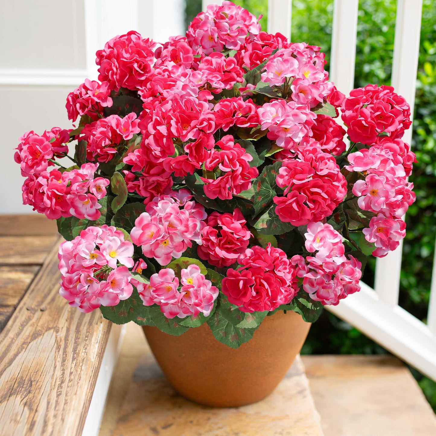 🔥Last Day 70% OFF🌼UV Resistant Artificial Geranium Flowers- UV resistant, Waterproof, Windproof