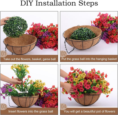UV Resistant Look Real Colorful Spring Flowers