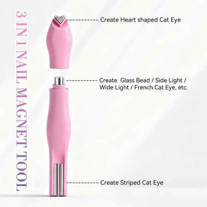 3-in-1 Cat Eye Nail Magnet Tool