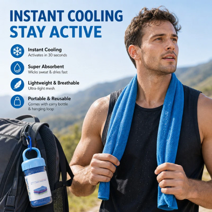 Snap-Activated Instant Cooling Towel