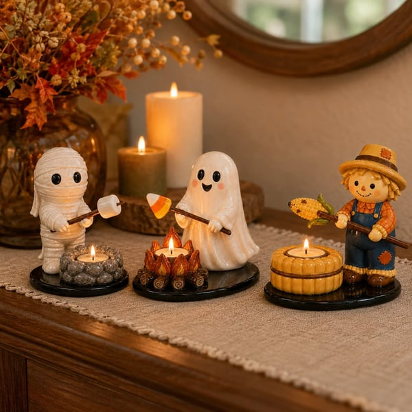 Halloween Campfire Tealight Holder