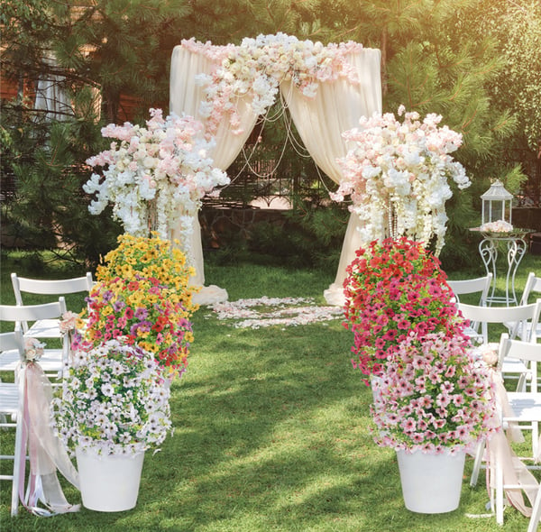 Outdoor/Indoor UV Resistant & Waterproof Artificial Flower Decor