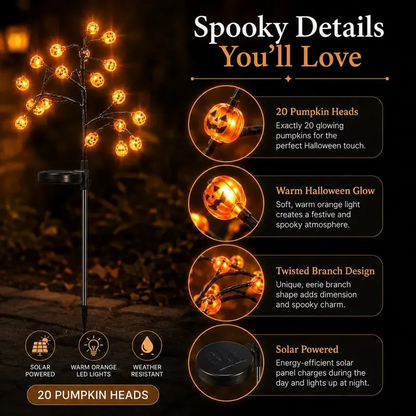 Pumpkin Solar Stake Lights