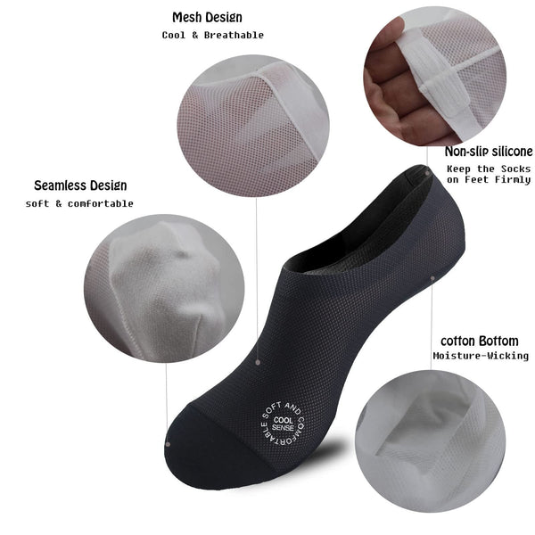 Ultra Thin Liner Non Slip No Show Socks