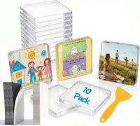 2MMRounded square with adhesive backing and flexible magnet