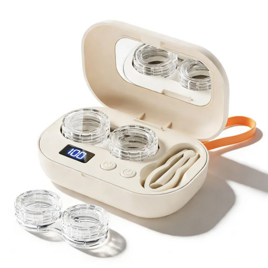 The Rechargeable Ultrasonic Cleaner-Clear Lenses In Minutes!