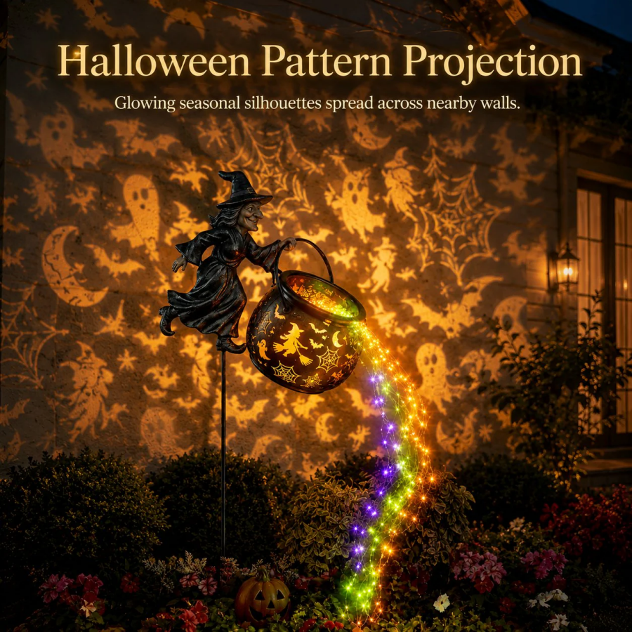 🧙‍♀Halloween Witch Cauldron Garden Light🎃✨