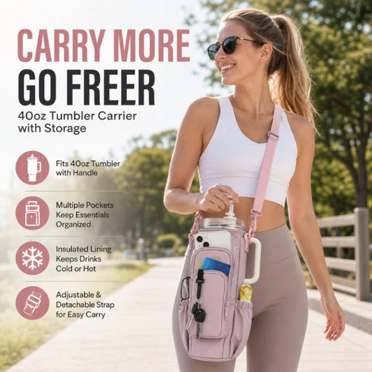 Hands-Free Tumbler Sling Bag