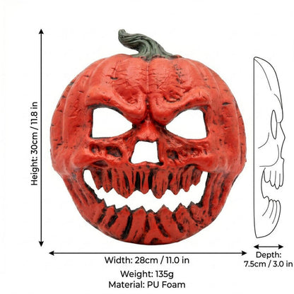 The Evil Jack-O'-Lantern Premium Pumpkin Skull Horror