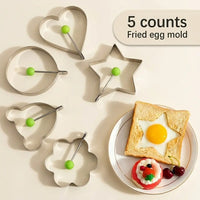5PCS(Heart + Plum Blossom + Star + Round + Mickey Mouse)