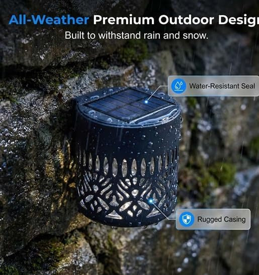Solar Mandala Projector Wall Light