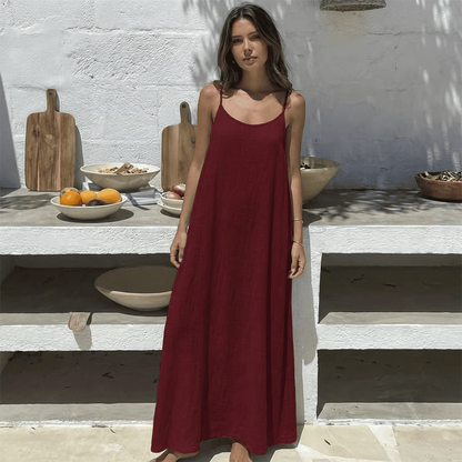 Adjustable backless strap dress – show off your charm!
