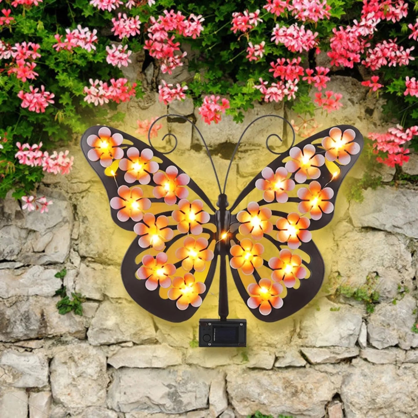 🔥Last Day 60% OFF🔥Solar Lights Outdoor Metal Butterfly Wall Decor