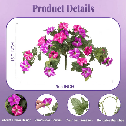 🔥Last Day 70% OFF🔥 Faux Petunias Silk Flower UV Resistant No Fade Floral