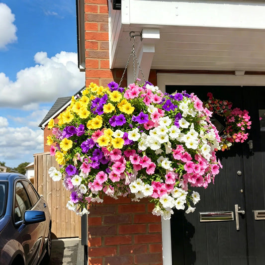 UV Resistant Artificial Petunias Flowers(Without a basket)