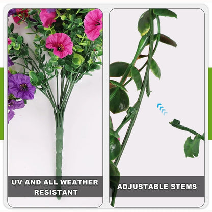 UV Resistant Hanging Artificial Morning Glory Vine