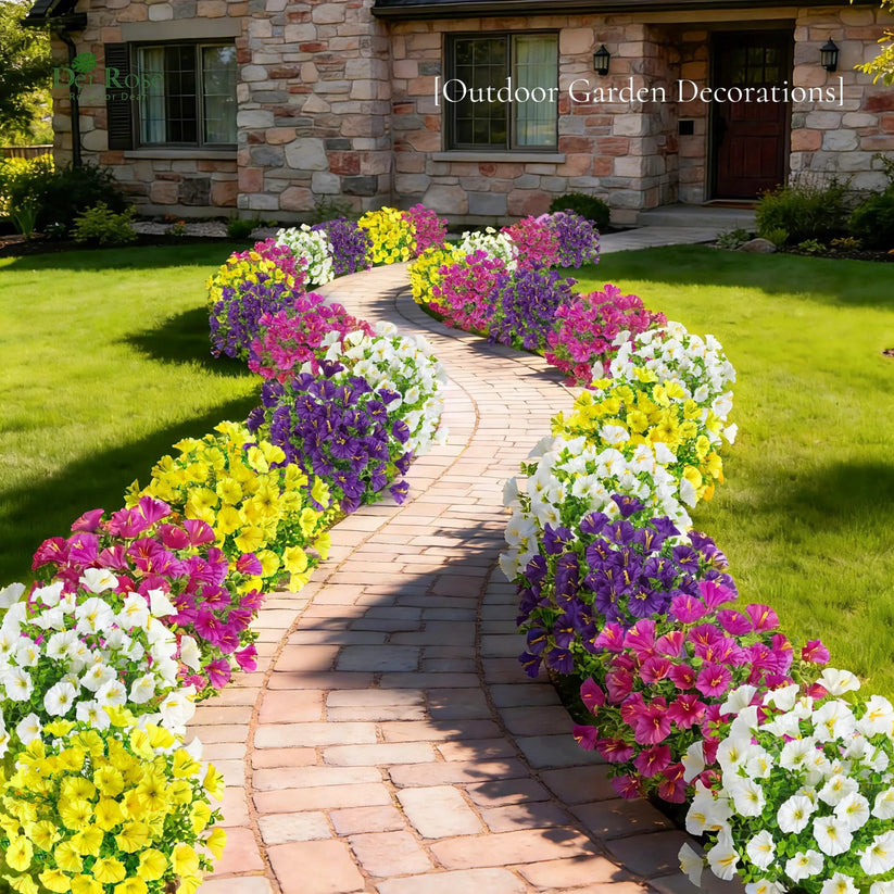UV Resistant Artificial Petunias Flowers(Without a basket)