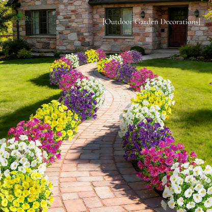 UV Resistant Artificial Petunias Flowers(Without a basket)