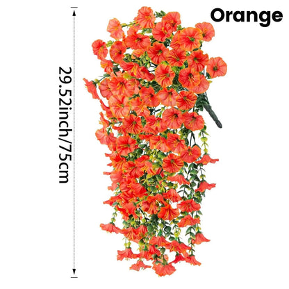 UV Resistant Hanging Artificial Morning Glory Vine