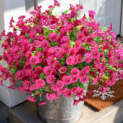 UV Resistant Artificial Petunias Flowers(Without a basket)