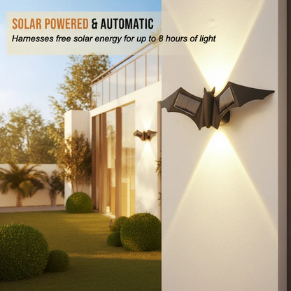 Unique Waterproof Solar Butterfly & Bat LED Wall Sconce