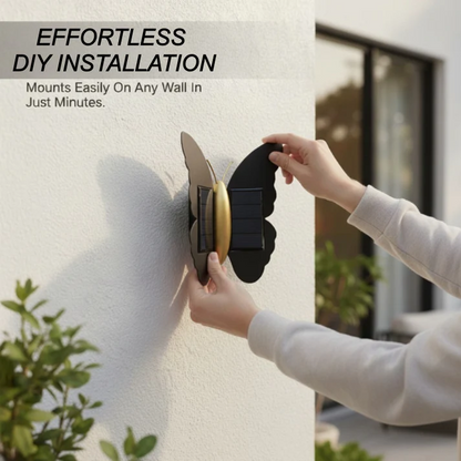 Unique Waterproof Solar Butterfly & Bat LED Wall Sconce
