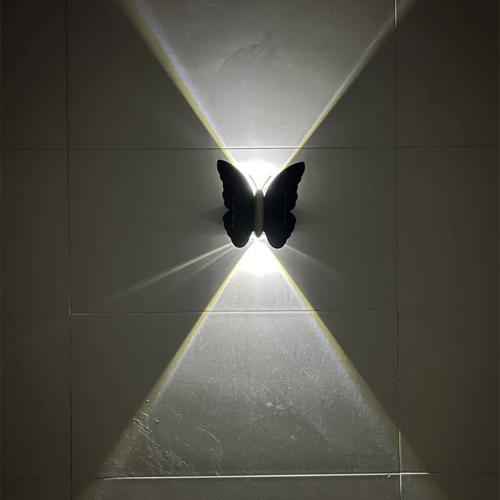 Unique Waterproof Solar Butterfly & Bat LED Wall Sconce
