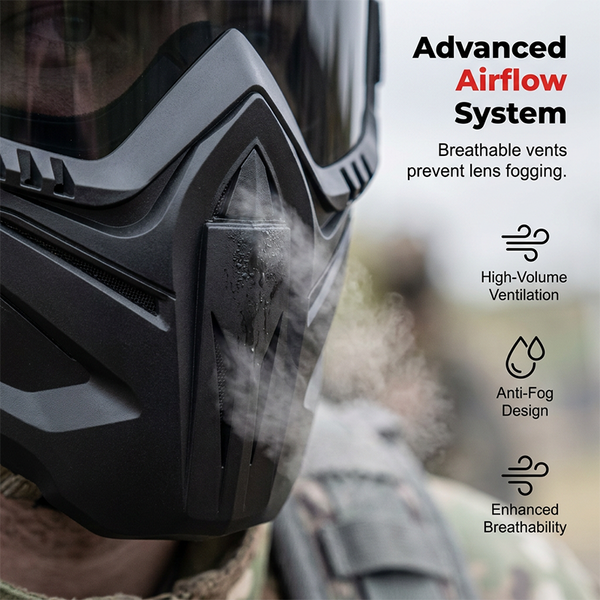 Detachable Full FaceGoggle Mask
