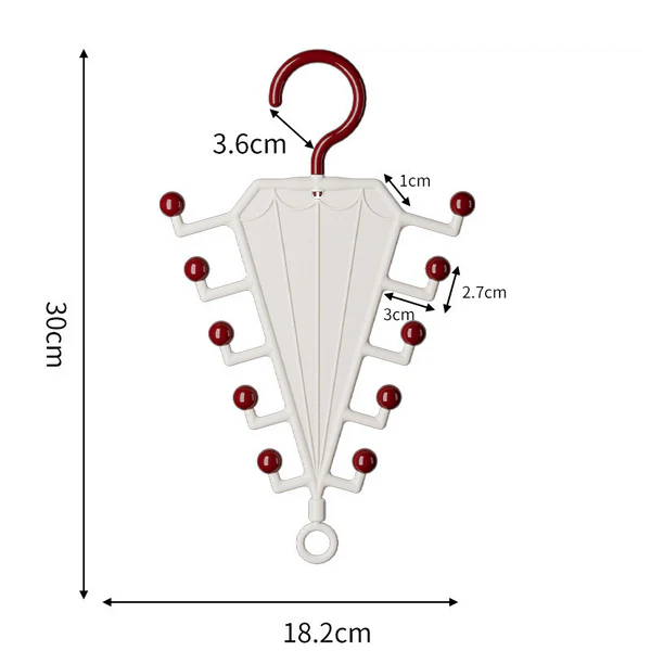 Multi-Functional V-Shaped Double Sided Hanger Storage Rack