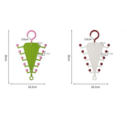 Multi-Functional V-Shaped Double Sided Hanger Storage Rack