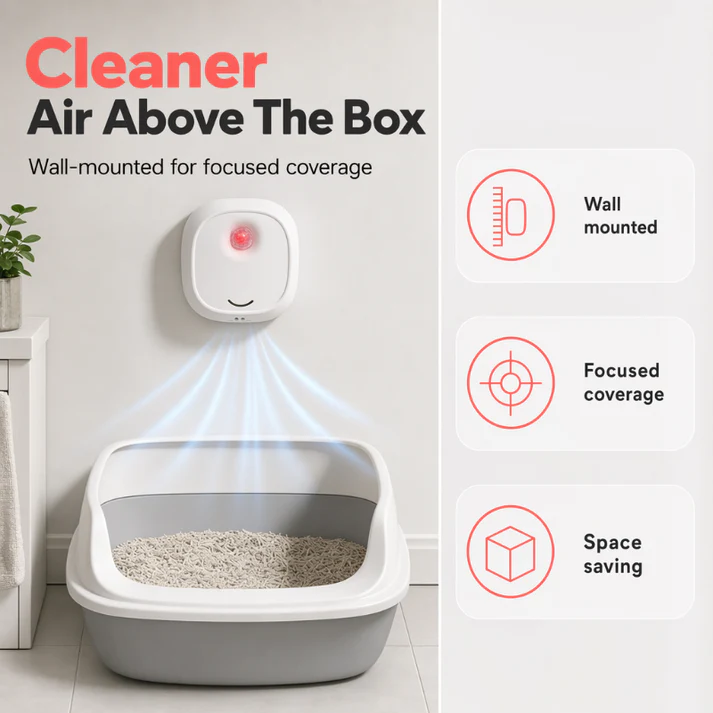 Say Goodbye To Unpleasant Odors With It! Smart Quiet Pet Odor Eliminator