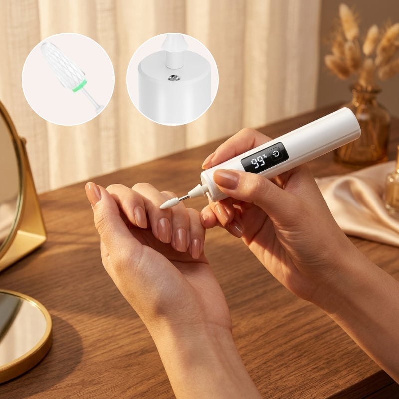 Electric Nail Grinder With LED Light