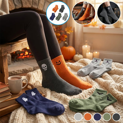 Halloween Embroidered Socks