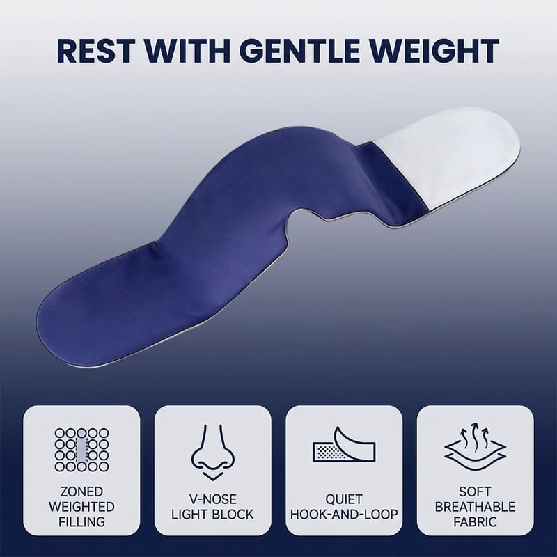Weighted Micro-Pressure Deep Sleep Eye Mask