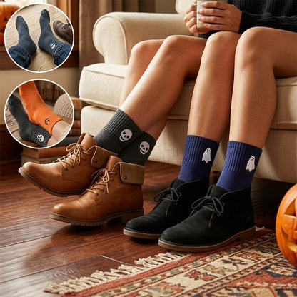 Halloween Embroidered Socks