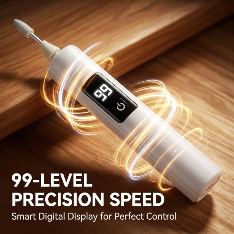 Electric Nail Grinder With LED Light