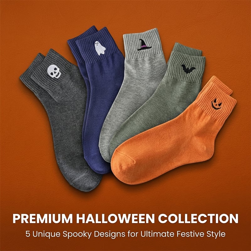 Halloween Embroidered Socks