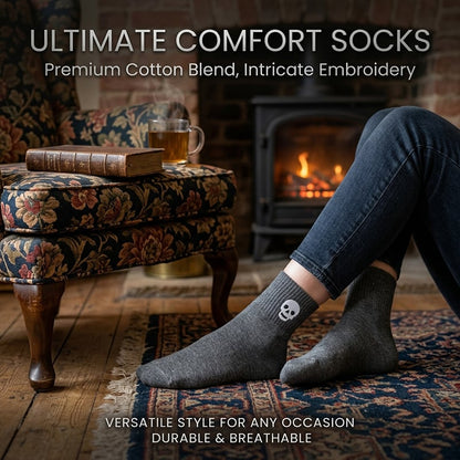 Halloween Embroidered Socks