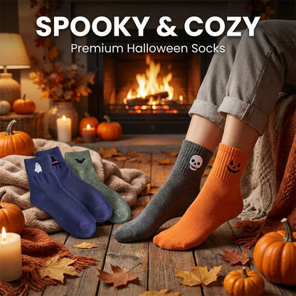 Halloween Embroidered Socks